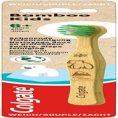 Colgate Bamboo Kids Zahnbürste weich ab 6 Jahren Tiermotiv 1 Stück