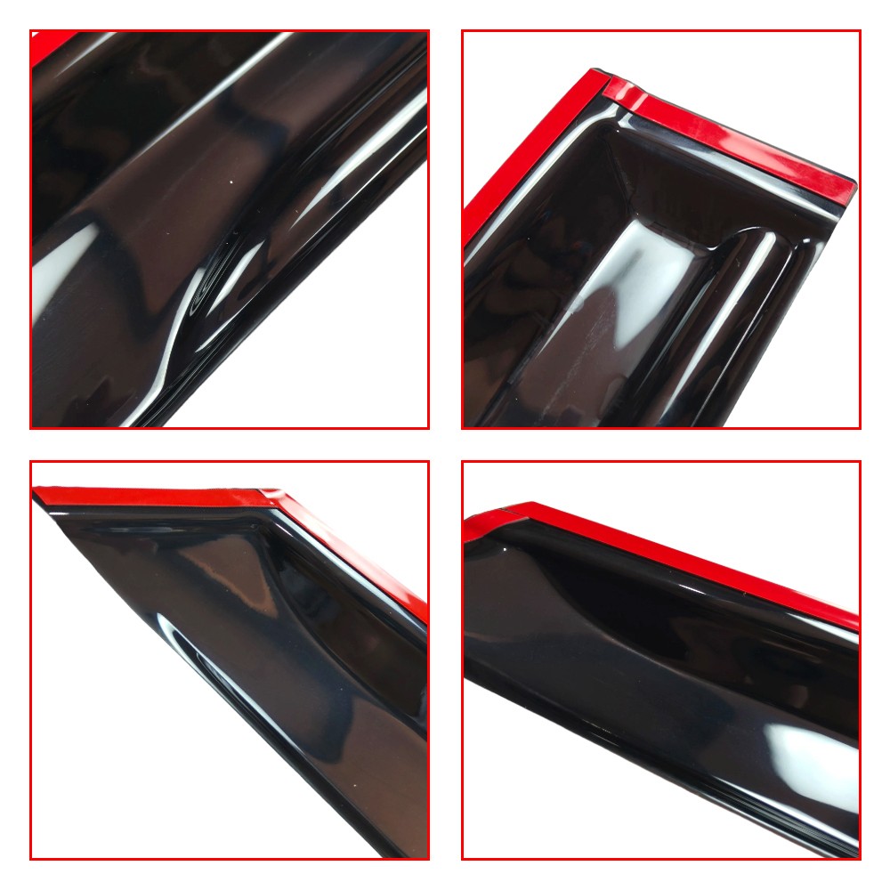 For 2012-18 Ford Focus Hatchback Window Visor Rain Guards Shade Wind Deflectors