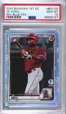 2020 Bowman 1st Edition Sky Blue Foil Jo Adell #BFE-100 PSA 10 GEM MT g6p