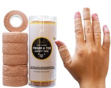 GRIP MAMBA Finger Toe Safety Tape, 1 inch Wide Flexible Protective Beige