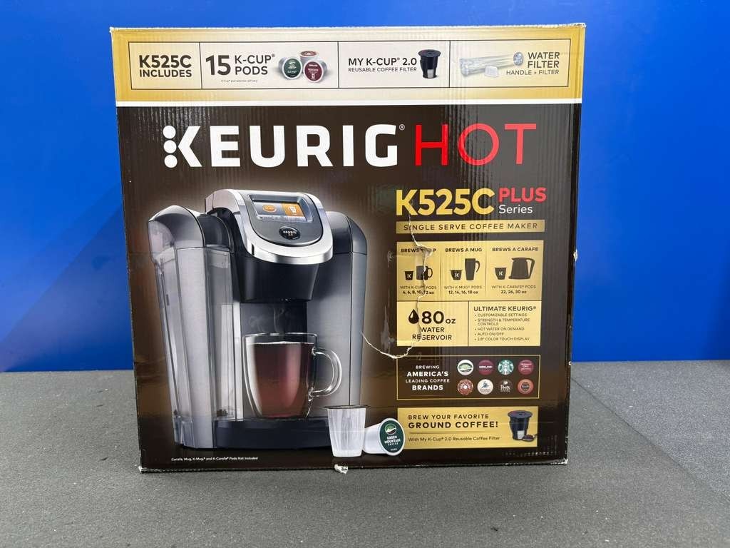 NIB Keurig Hot K525C Plus Series Single-Serve Coffee Maker W
