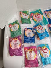 Lot of 14 Vintage 1990's Ty Teenie Beanie Babies McDonald's Happy Meal Toys