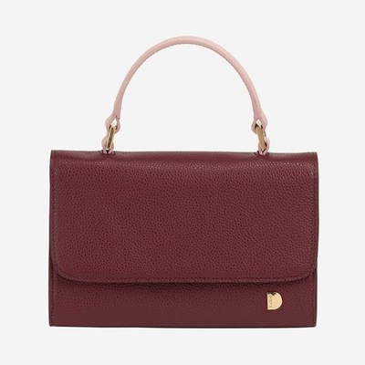 DUDU Women's Small Genuine Leather Bag Made in Italy, Handbag and Shoulder Bag, S