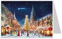 Postkarten-Adventskalender Freiburg | M. Haduk | Papier-Adventskalender