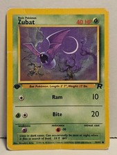 Zubat 70/82 1st Edition Team Rocket DMG