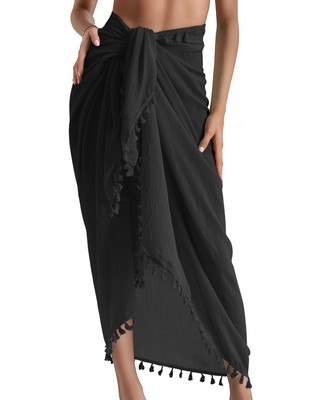 Hawaiian Beach Sarong Pareo Women Bikini Cover Up Swimsuit Wrap Skirt Swimwea...