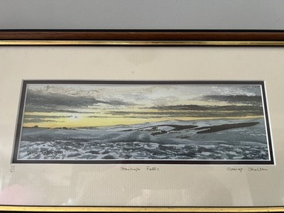 George Skelton Limited Edition Signed Print 2003: Stanhope Fells #57 / 125 AONB