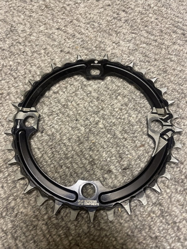Superstar Components 104BCD Narrow Wide Chainring 34T Black