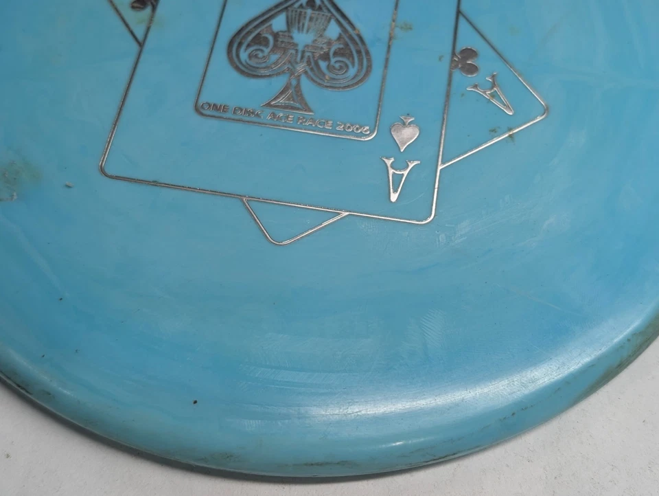 Discraft 2006 ACE RACE Prototype Meteor Midrange Disc Golf 174g PFN Blue - Image 4 of 4