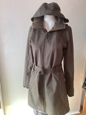 MERU Parka Mantel Jacke Kapuze Softshell Gr. 38 M Khaki-Braun Top Zustand