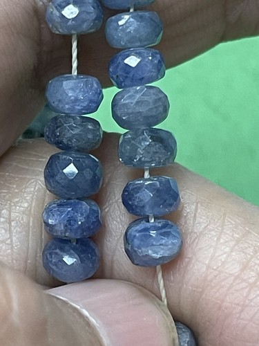 Beautiful Natural Blue Sapphire Stone Islamic Prayer 99 Beads, Tasbih 33g R3 - Picture 15 of 22