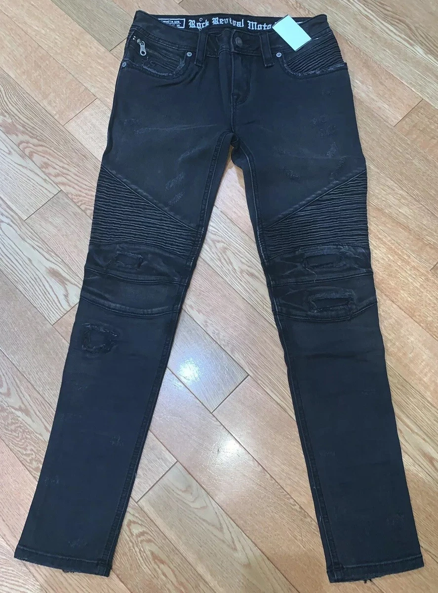 Rock revival hotsell moto jeans mens