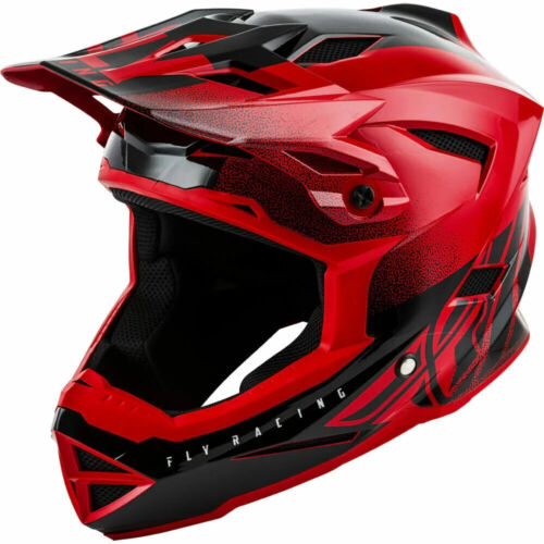 Fly Racing Default Dither Full Face Helmet Red/Black Adult Mens Medium MD M