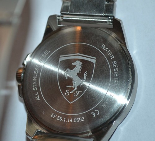 FERRARI GRAND TOUR SILVER ST.STEEL DARK BLUE DIAL FOR MEN Model No 830835 - Picture 6 of 14