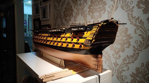 Crown HMS VICTORY 1805 Scale 1/96 1032mm 40" Wood model ship kit - Picture 5 of 17