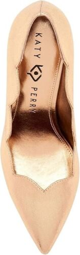 Katy Perry The Dina Size 7 M Women's Scallop Topline High Heel Pumps Rose Gold - Picture 3 of 5