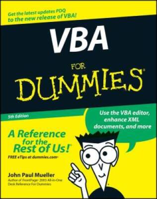 VBA For Dummies - Paperback By Mueller, John Paul - VERY GOOD