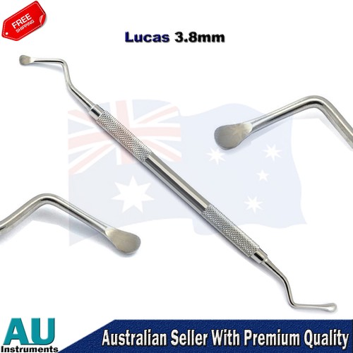 Dental Lucas Bone Curettes Surgical Instruments Cyst Removal Extraction Lab - Bild 6 von 6