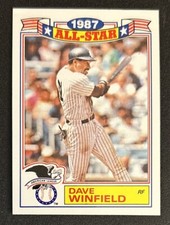 1988 Topps Dave Winfield All-Star Baseball Card #8 Of 22 Yankees HOF OF VG O/C