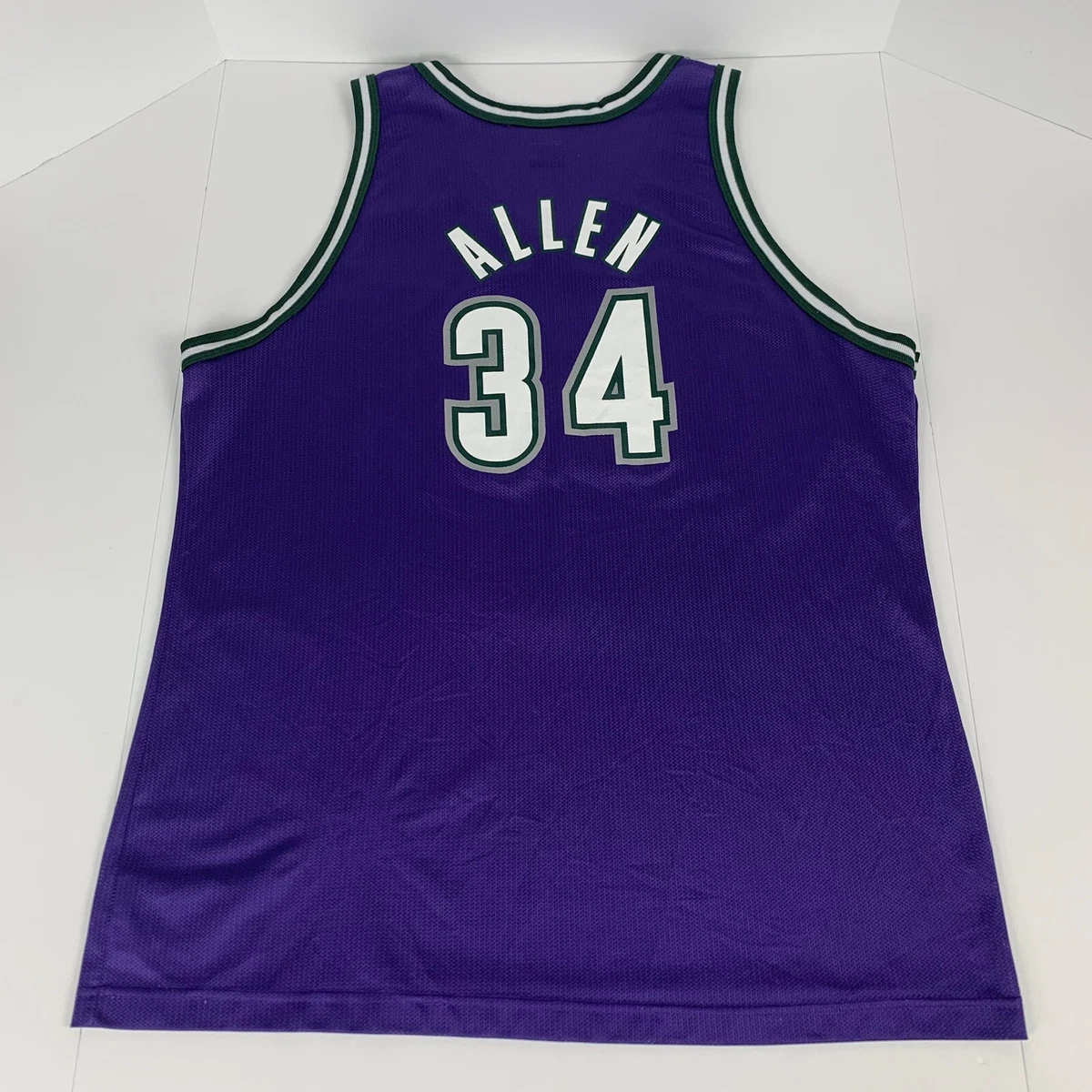 Milwaukee Bucks 34No Ray Allen Purple Revolution 30 NBA Jerseys