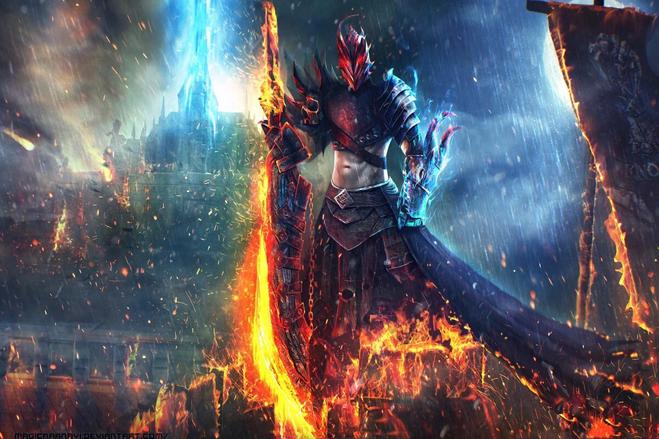 Guerrero Espada - ARTE DE PARED EN LIENZO O IMPRESO Foto 2 de 2