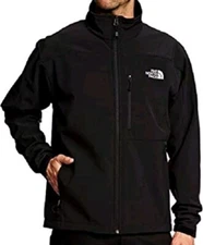 The North Face Men's Apex Bionic Softshell Windproof Jacket Cozy Black Pocket XL