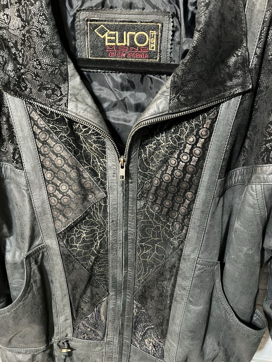 Vintage Euro Top Leather Jacket Mond of California Biker Vintage Euro Top Leather Jacket Mond of California Biker