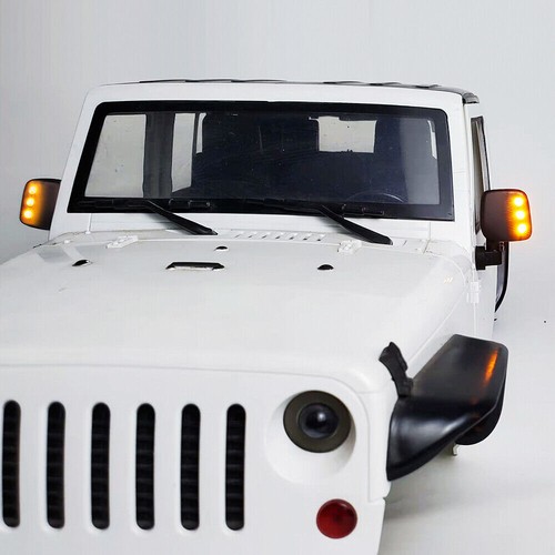 2 Stück Fahrspiegel Rückspiegel mit LED-Leuchten für 1/10 Axial SCX10 RC Auto - Bild 7 von 8
