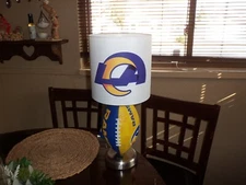 LOS ANGELES RAMS FOOTBALL TABLE LAMP (HANDCRAFTED) THE NEW DESIGN