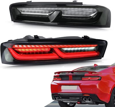 Full LED Tail Lights For Chevrolet Chevy Camaro 2016-2018 With Turn Signals
