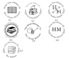Custom Hand Held Library Embosser-From The Library of - Book - Monogram Embosser