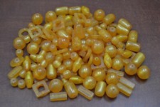 400 PCS ASSORT ORANGE RESIN PLASTIC BEADING BEADS 1/2" - 1 1/4" BD-527