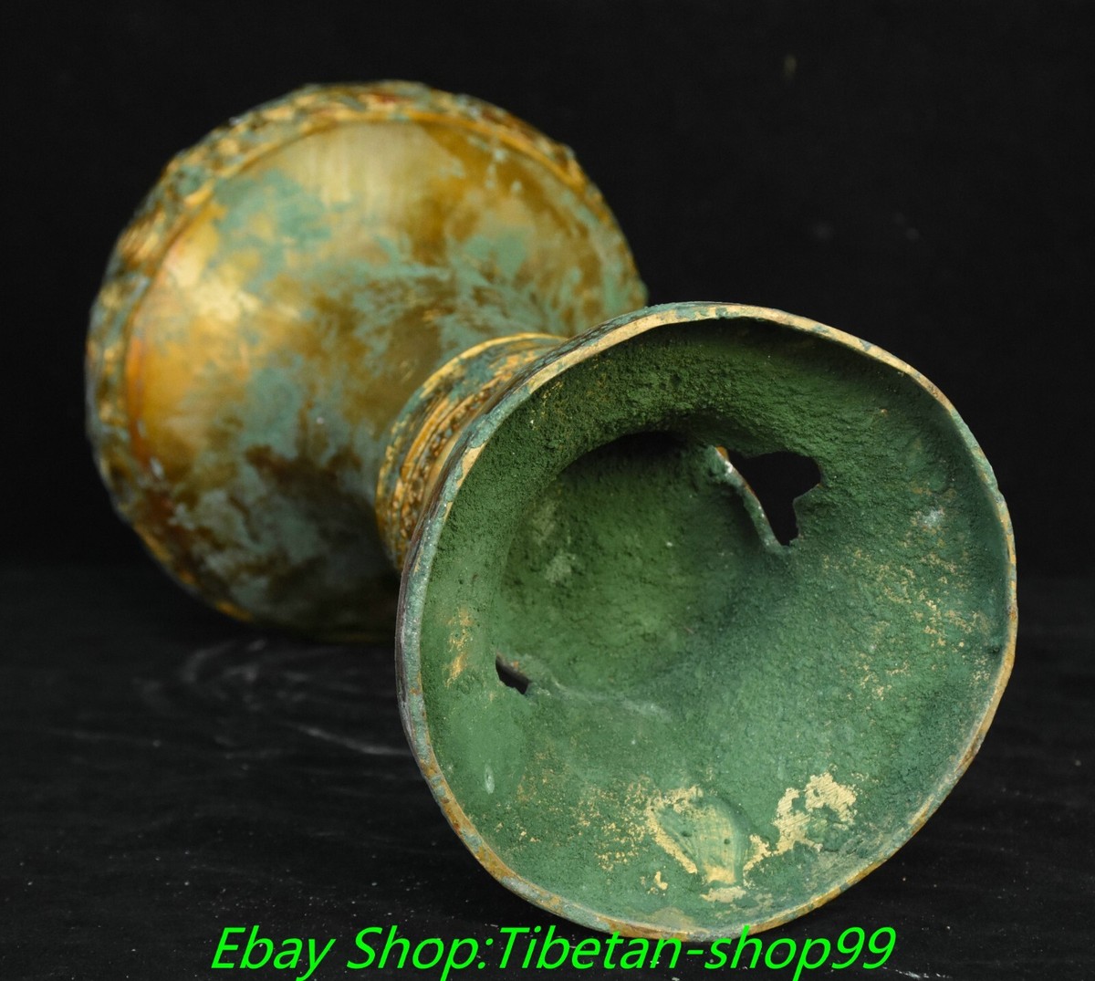 13.3''Old Chinese Dynasty Bronze Ware Gilt Inscription Beast 13.3''Old Chinese Dynasty Bronze Ware Gilt Inscription Beast