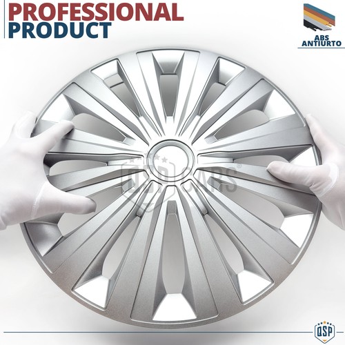 4 Copricerchi per Ford Ranger 2 15'' Pollici Coppette 12 Razze Silver MADE EU - Foto 6 di 13