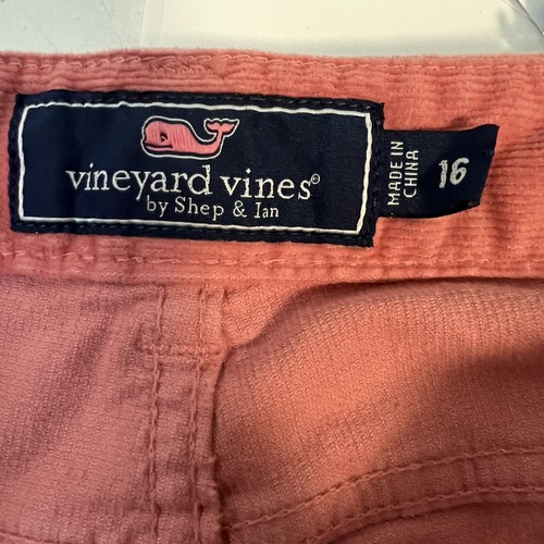 Vineyard Vines Girl's Pants Pink Size 16 Corduroy Straight Leg Waist Chino - Picture 10 of 12