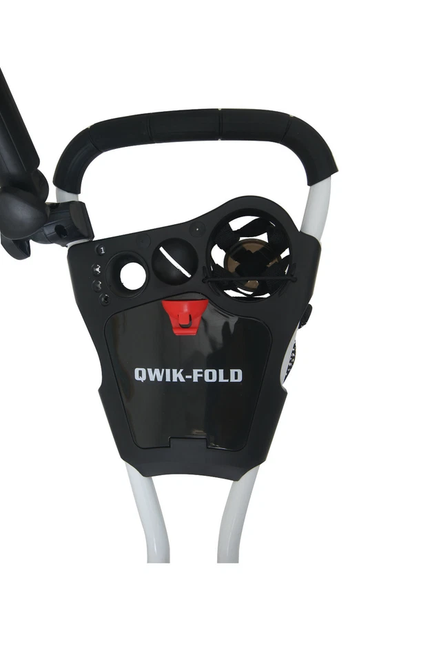 Founders Club Qwik Fold Swerve 360 Swivel 3 Wheel Push Pull Golf Cart Trolley - Image 3 of 4
