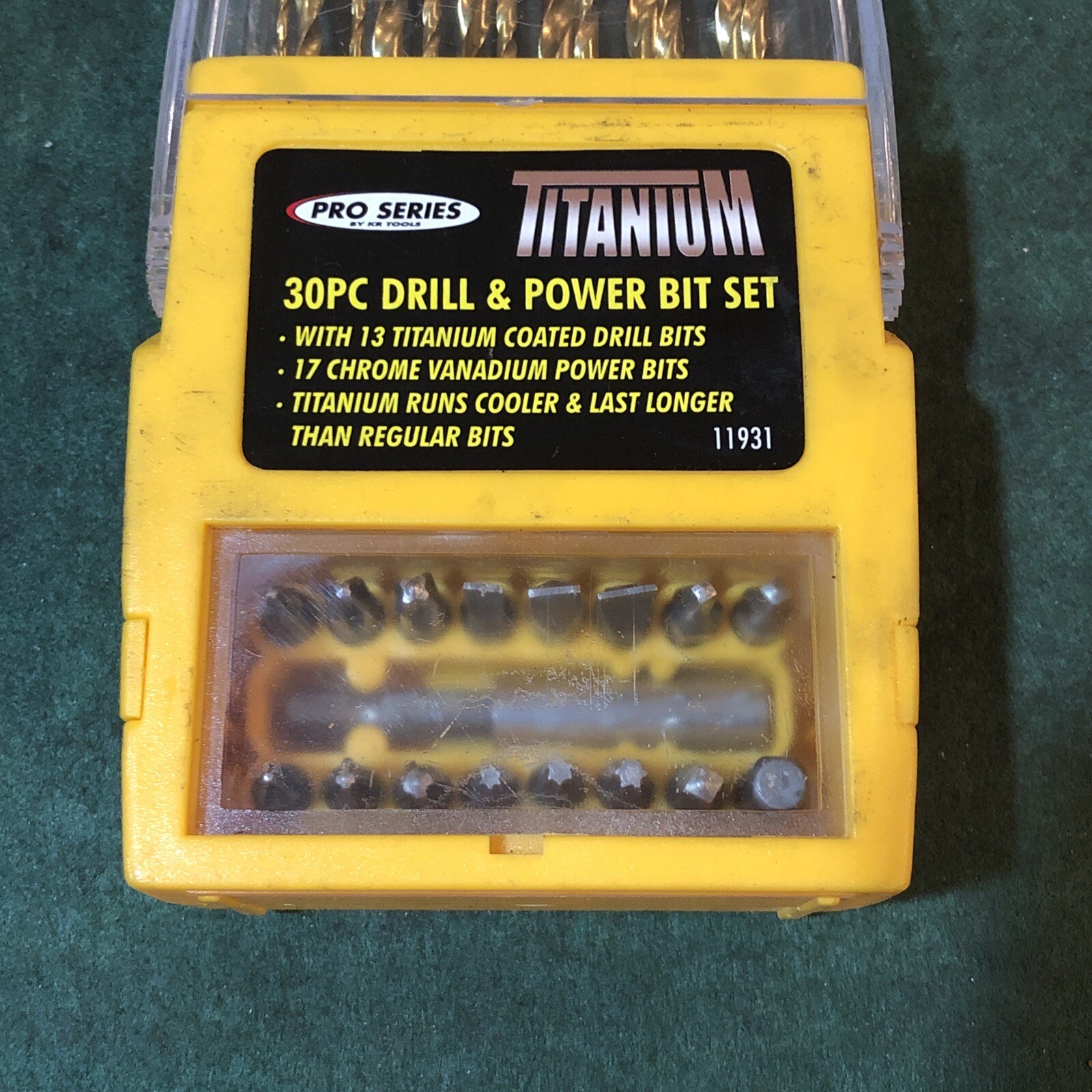 Drill Bit And Driver Bit Set 30 Pieces Pro Series By KR Tools