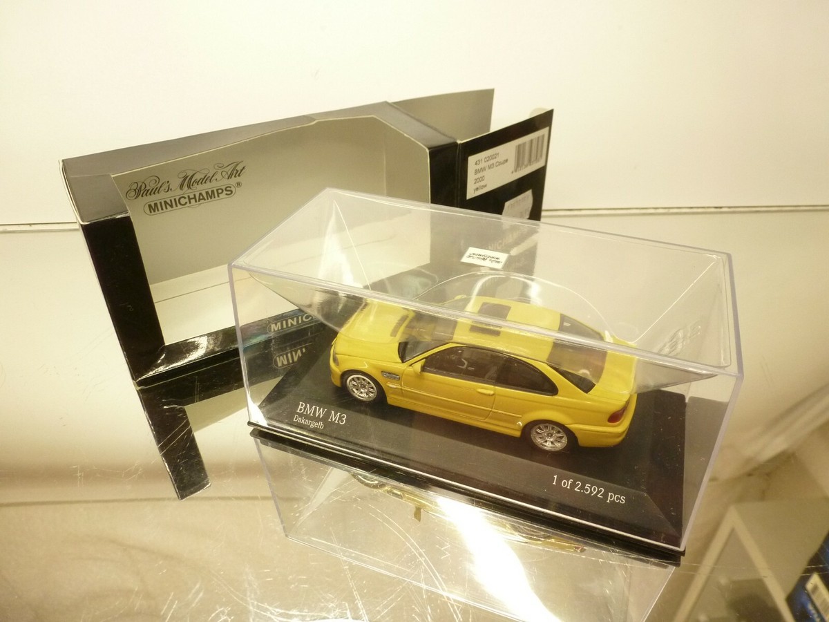 BMW M3 E46 2000 Jaune MINICHAMPS 1:43 EUR 57,00 - FR