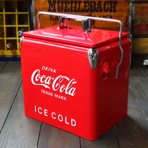 Coca-Cola rare boîte glacière modèle rouge limité design réimpression - Photo 1 sur 4