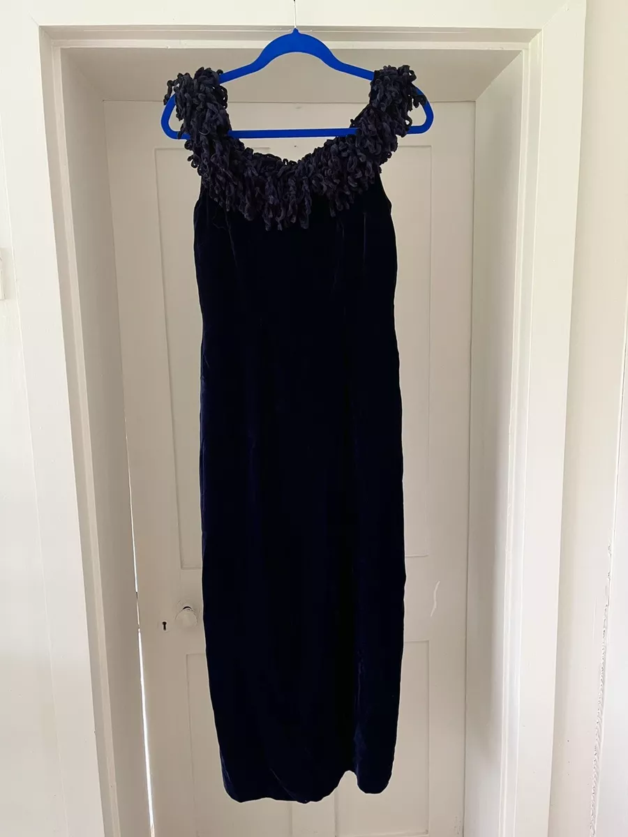 Midnight blue shop velvet dress uk