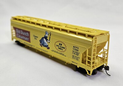 HO Scale Tyco Old Dutch Cleanser Covered Hopper Train Car 4 Bay