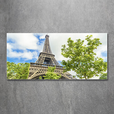 Wandbild aus Plexiglas  Druck auf Acryl 120x60 Eiffelturm Paris