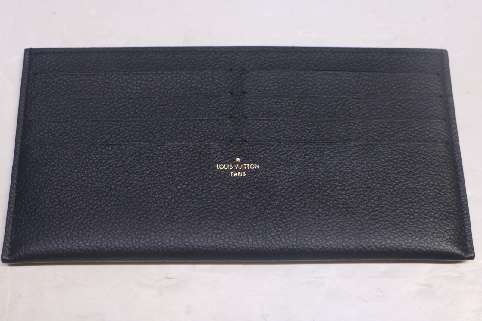 Authentic Louis Vuitton Pochette Felicie Insert Pouch Black Leather