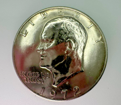 1972-D Eisenhower Dollar $1 Coin – Type 3 – Denver Mint – Clad XF