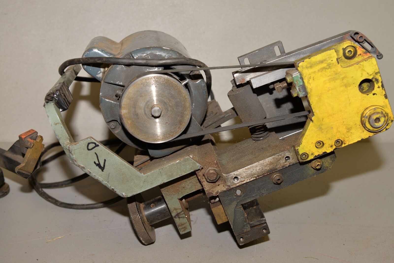 Vintage spin roll rotary grinding fixture tool cutter surface grinder