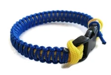 Paracord Bracelet 550 Yellow/Ultra M. Blue Micro Cord U.S. Seller - Handmade