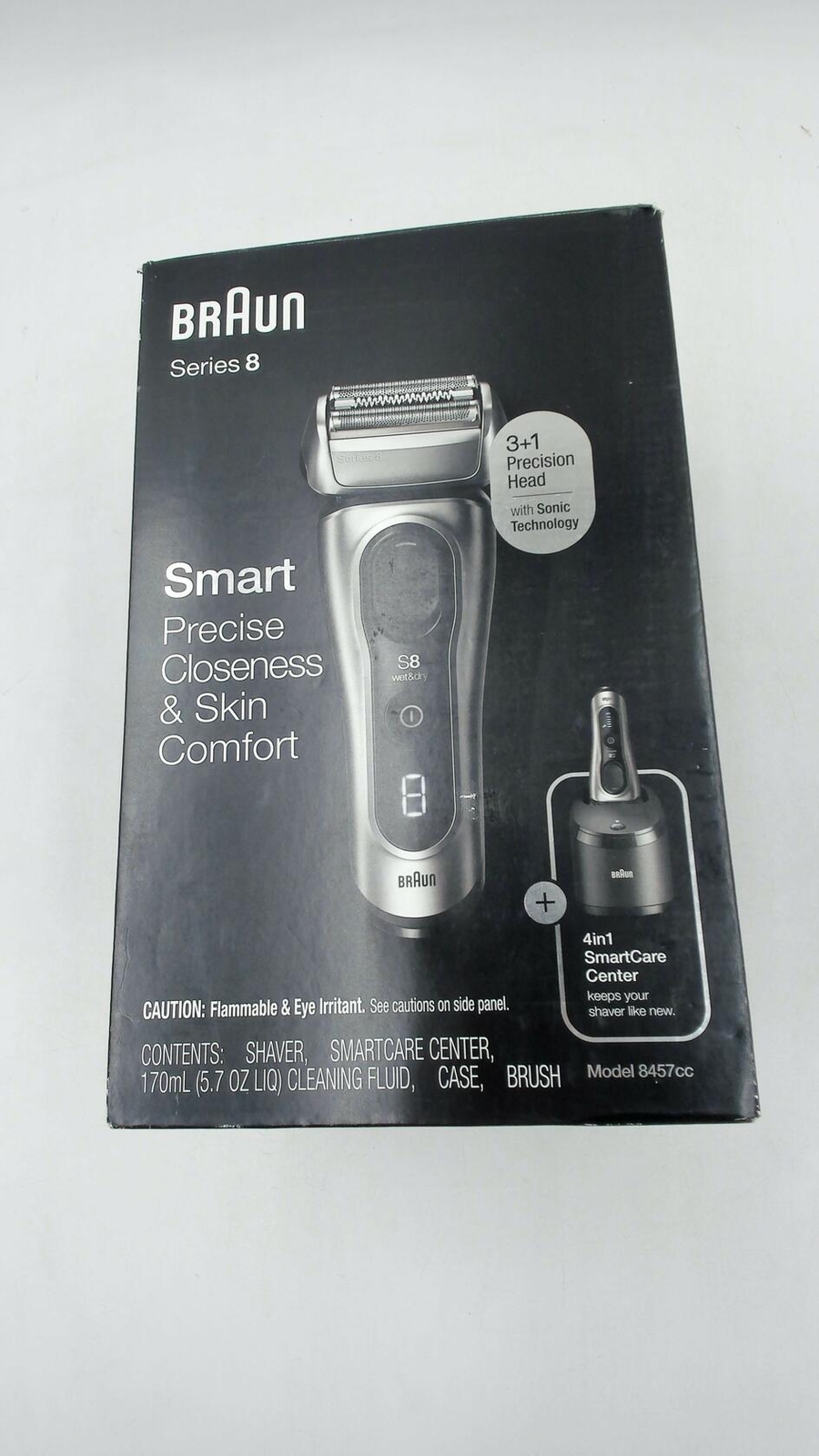 Braun Electric Mens Razor, Series 8 8457cc Electric Foil Shaver