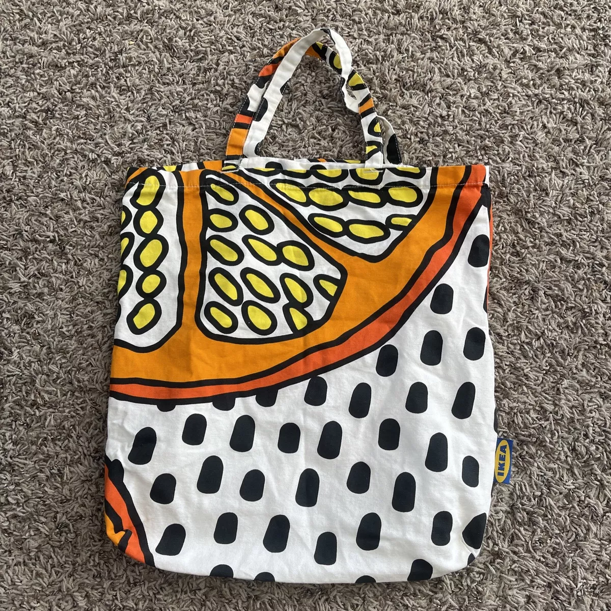 Ikea Treblad Citrus Orange Lemon Canvas Tote Bag