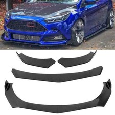 Front Bumper Lip Spoiler Splitter Carbon Fiber Look Fit For Ford Focus Rs Se St