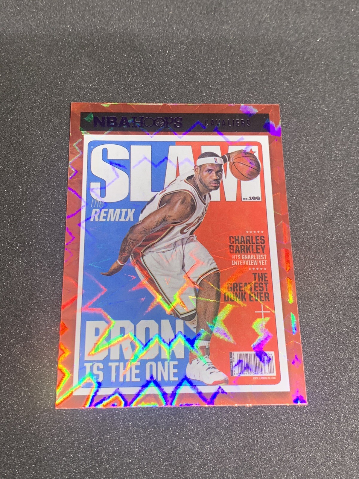LeBRON JAMES 2020-21 NBA Hoops Slam Magazine Purple Explosion SSP